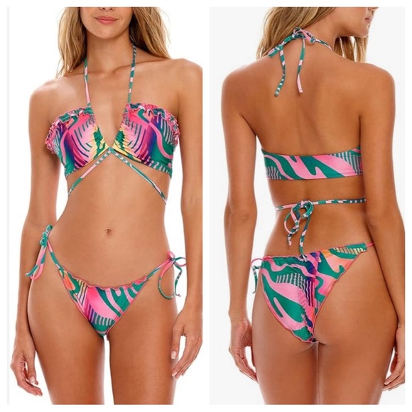 New! SET Agua Bendita Belli Alegria Vini string bikini 24348 24283 - Picture 1 of 13